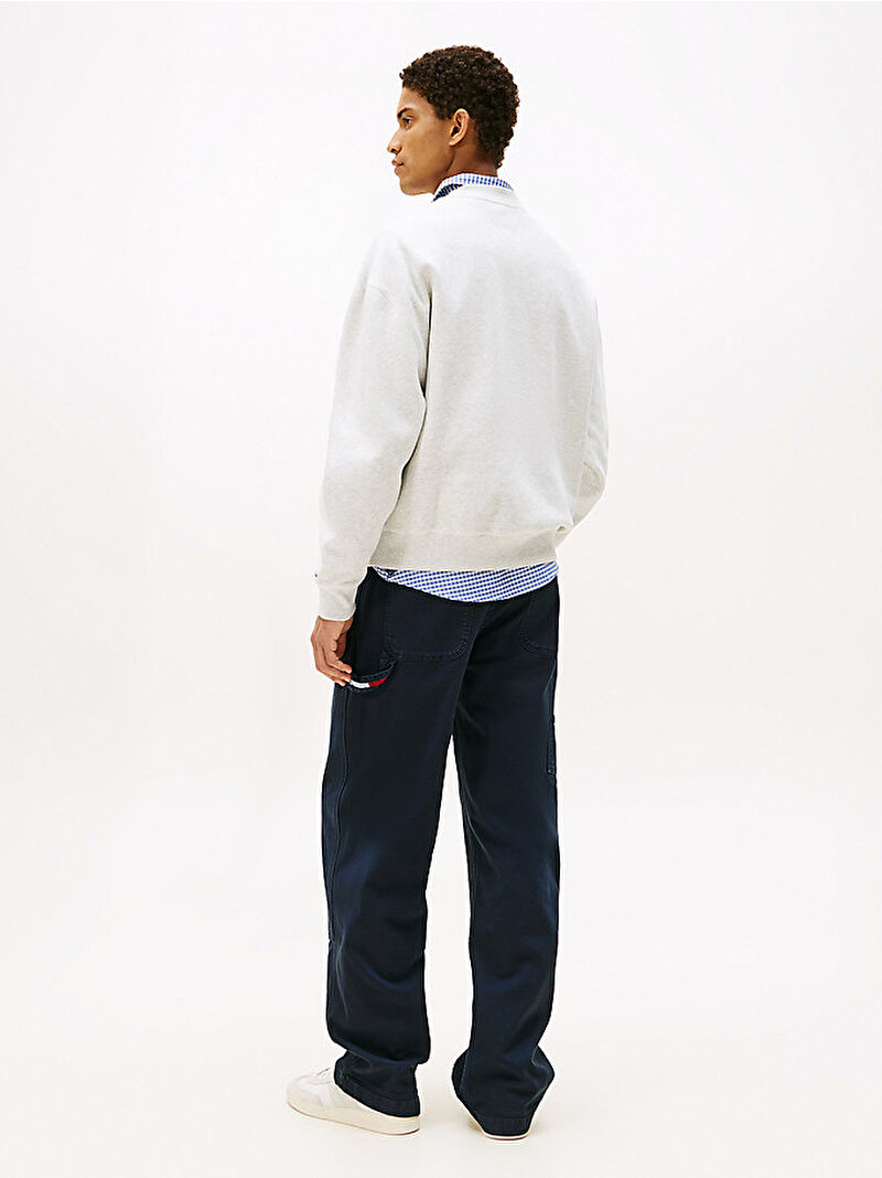 Erkek TJM 90s Washed Tonal Sweatshirt Gri DM0DM22084P09