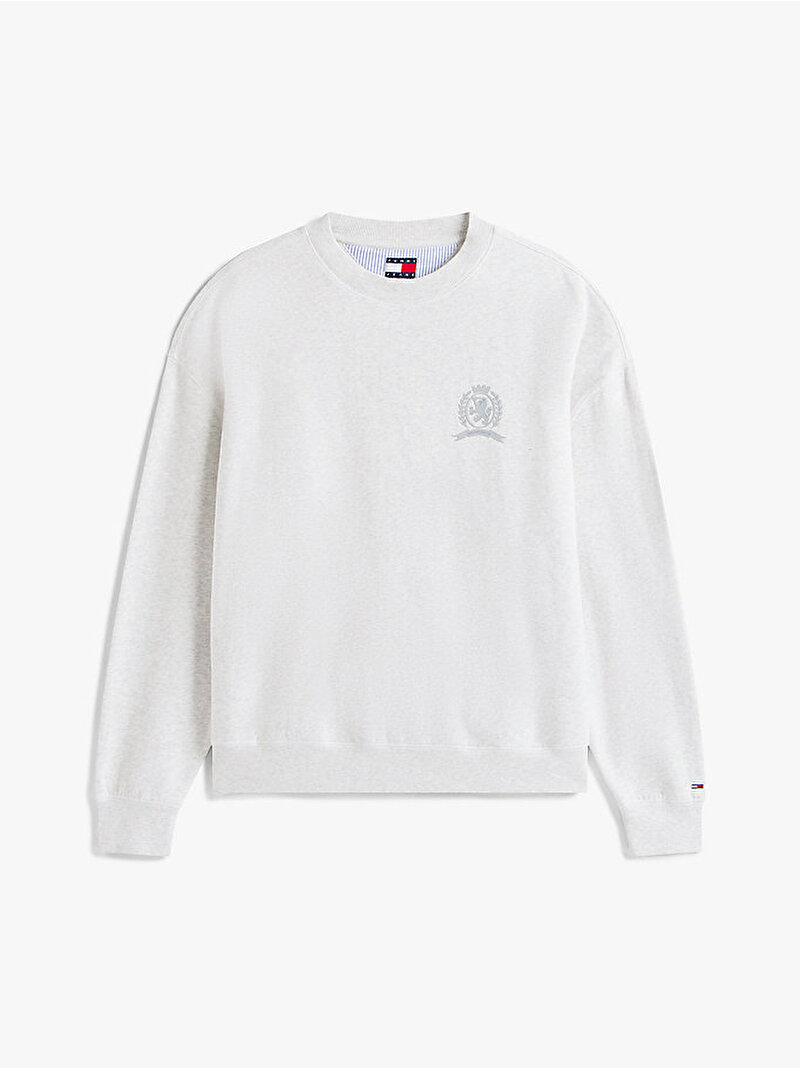 Erkek TJM 90s Washed Tonal Sweatshirt Gri DM0DM22084P09
