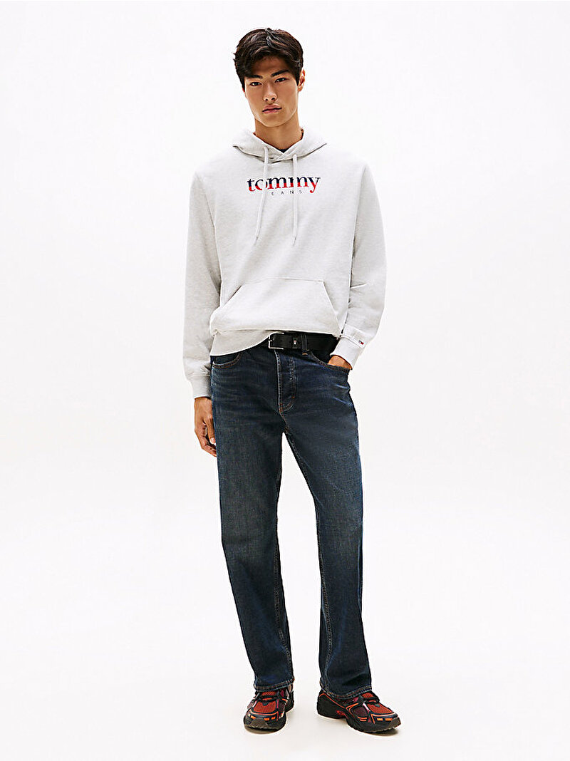Erkek TJM Regular Dna Hoodie Gri DM0DM22113P09