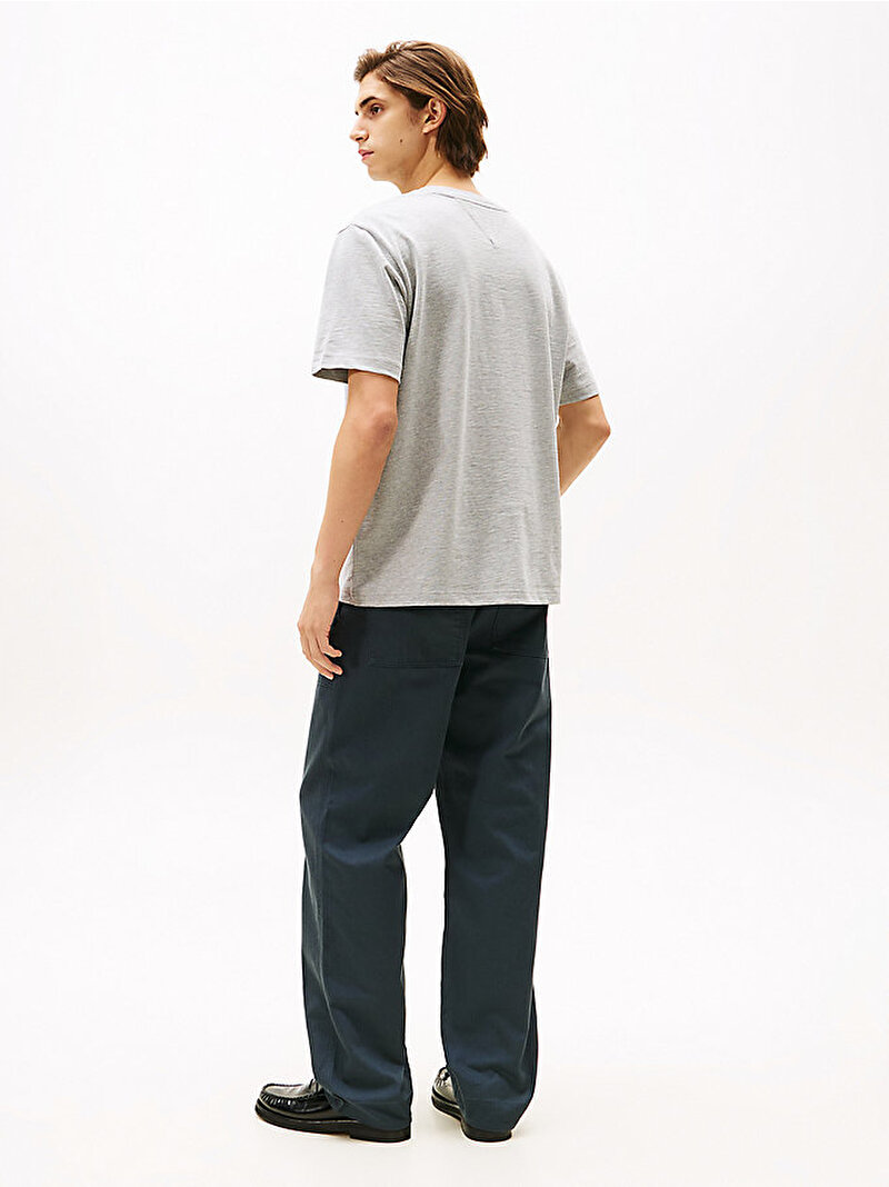Erkek Small Crest Graphic T-shirt Gri MW0MW40019P97
