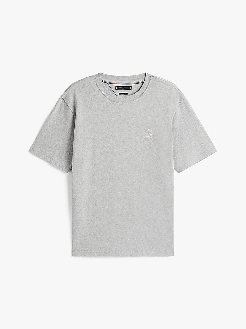 Erkek Small Crest Graphic T-shirt Gri MW0MW40019P97