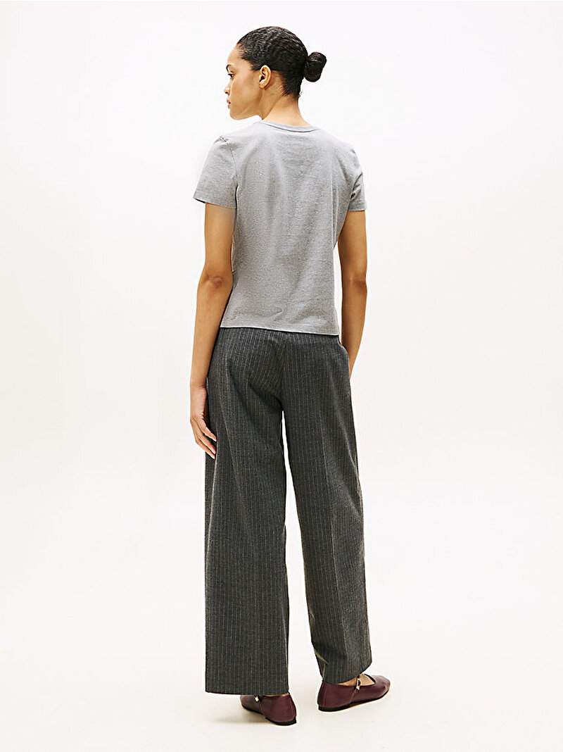 Kadın Regular C-nk T-shirt Gri WW0WW46120P61