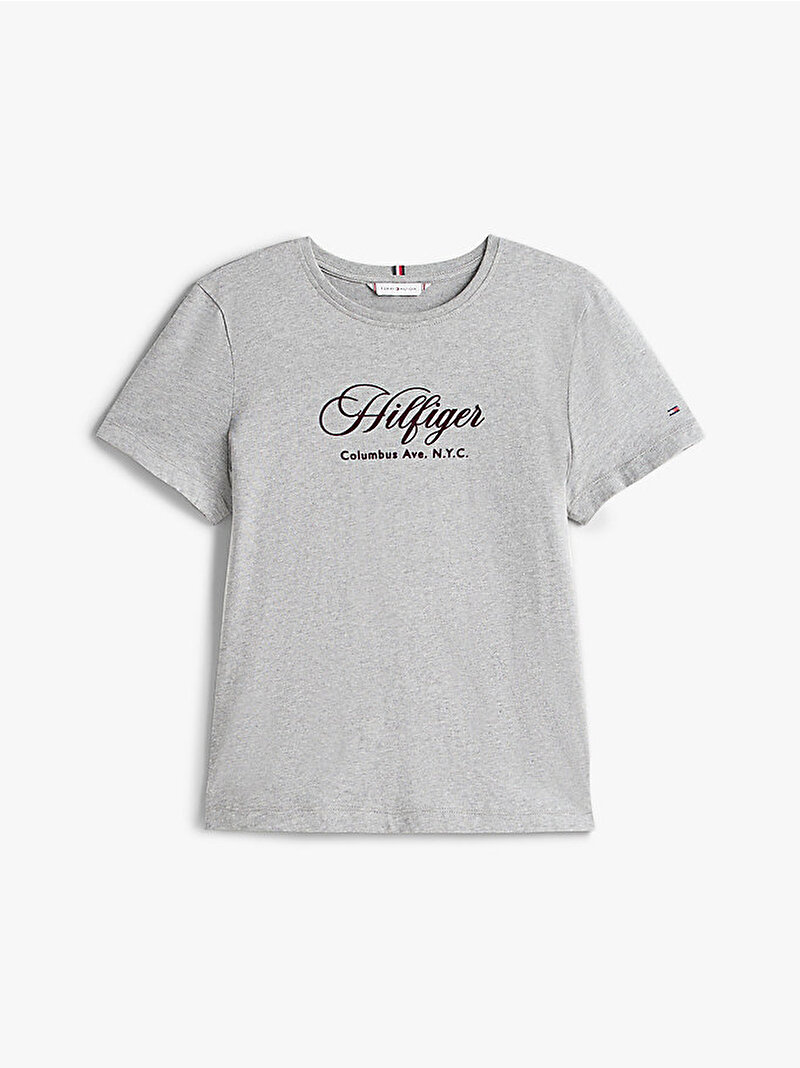 Kadın Regular C-nk T-shirt Gri WW0WW46120P61
