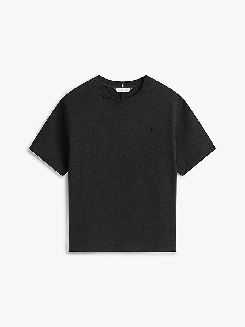 Kadın Modern Interlock Boxy T-shirt Gri WW0WW47458P4E