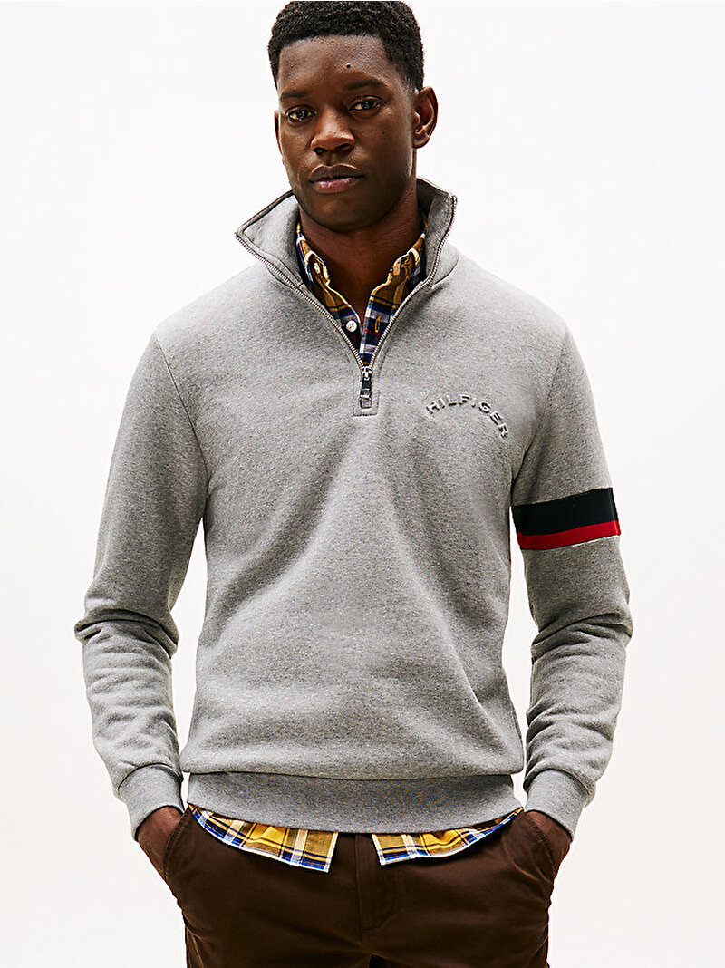 Erkek Insert Sweatshirt Gri MW0MW40480P91