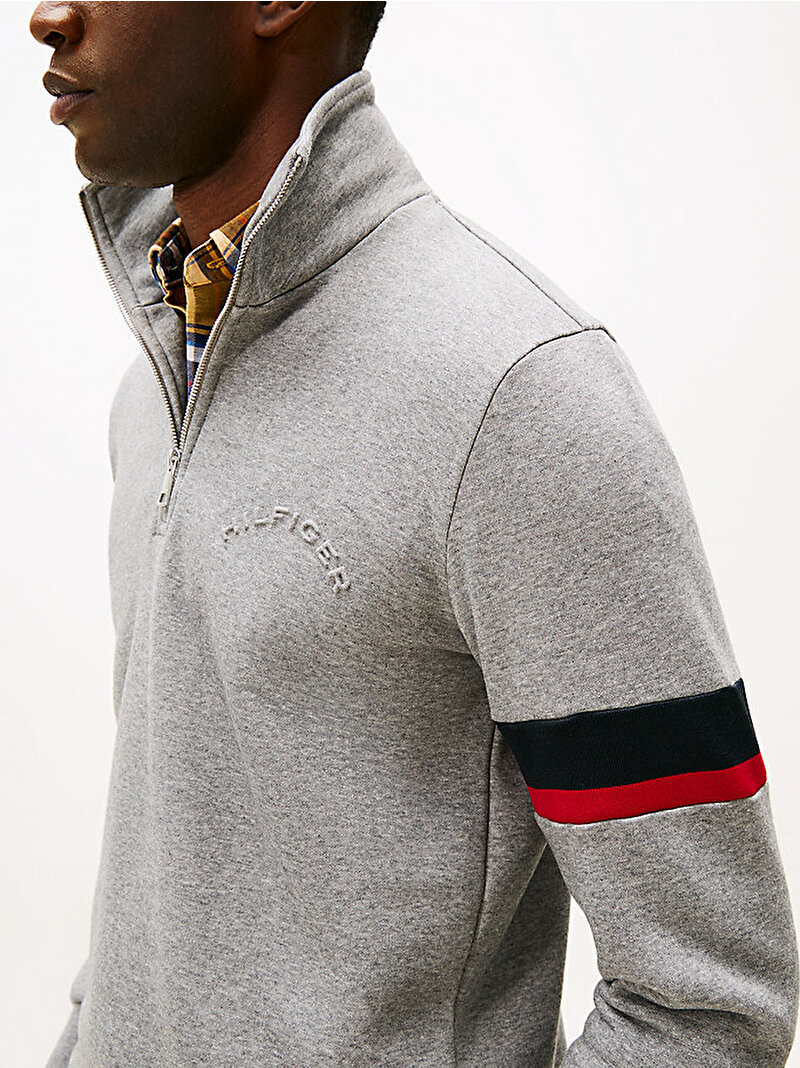 Erkek Insert Sweatshirt Gri MW0MW40480P91