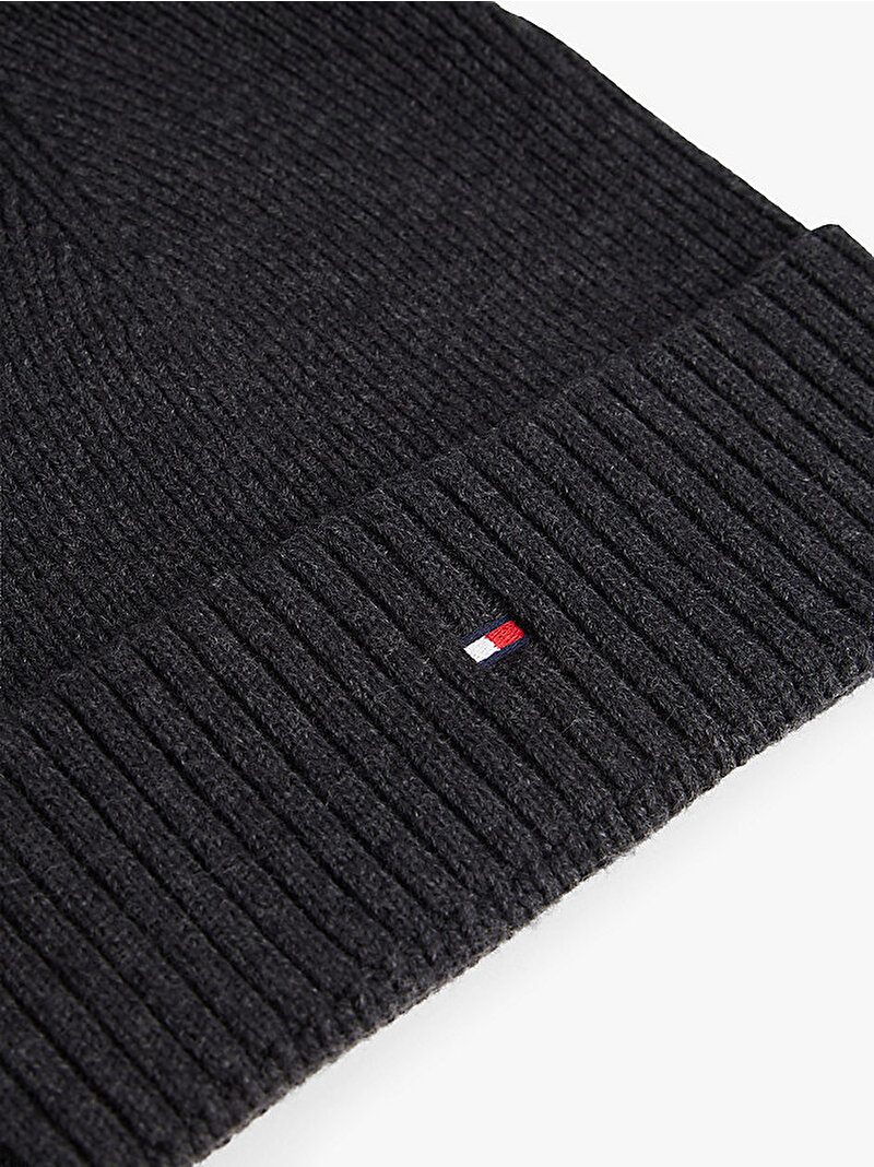 Erkek TH Flag Pima Cotton Bere Gri AM0AM12796PA7