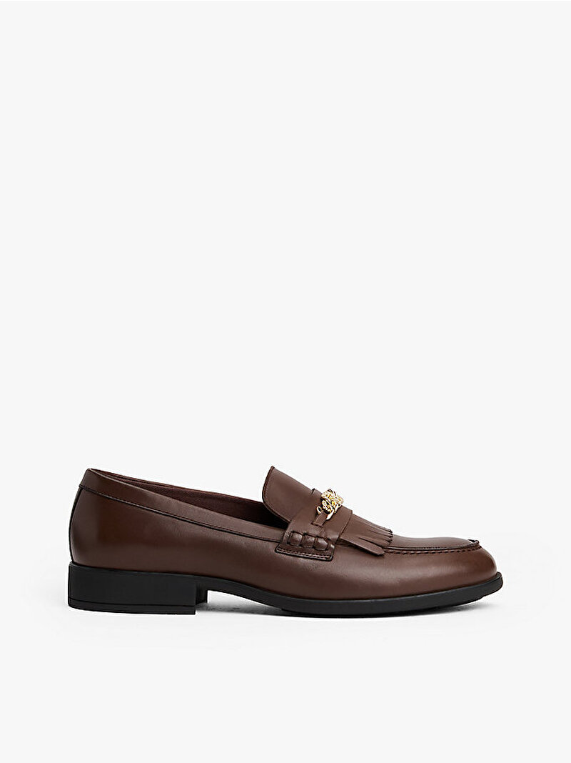 Kadın TH Chain Fringe Loafer Kahverengi FW0FW08971GV0