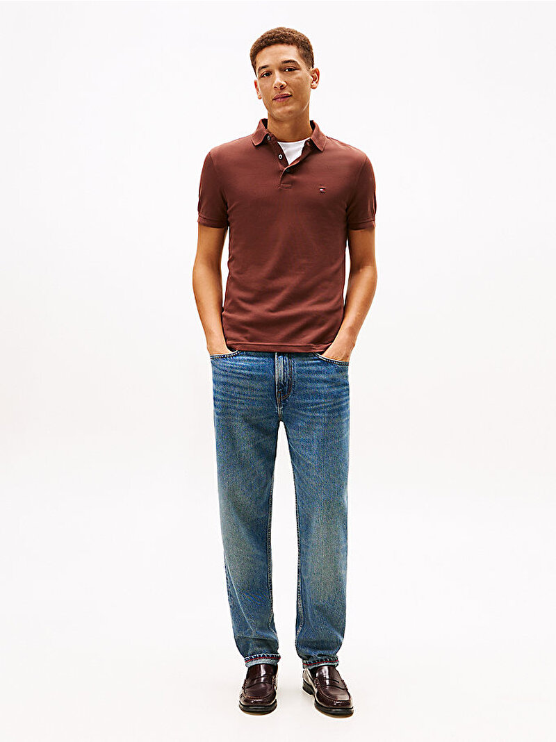 Erkek 1985 Slim Polo T-shirt Kahverengi MW0MW17771GS0