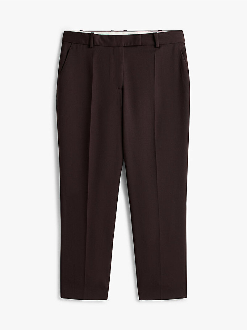 Kadın Timeless Wool Slim Pantolon Kırmızı WW0WW48353XIH