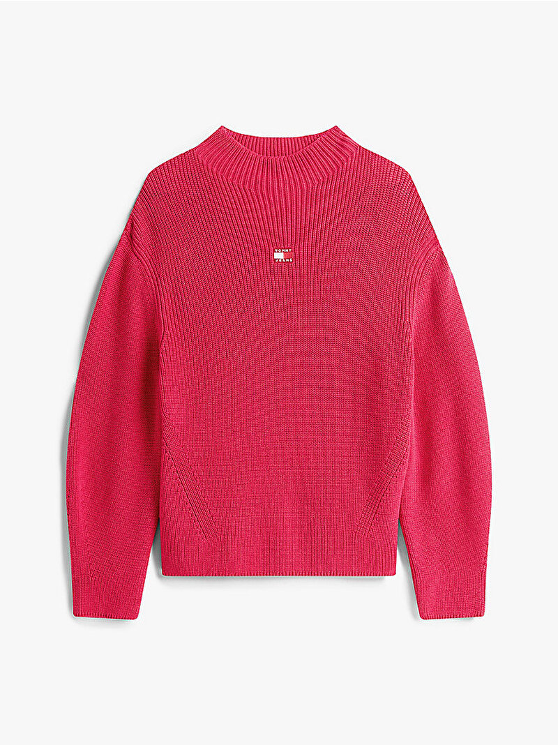 Kadın TJW Mockneck Badge Kazak Kırmızı DW0DW21676XJP