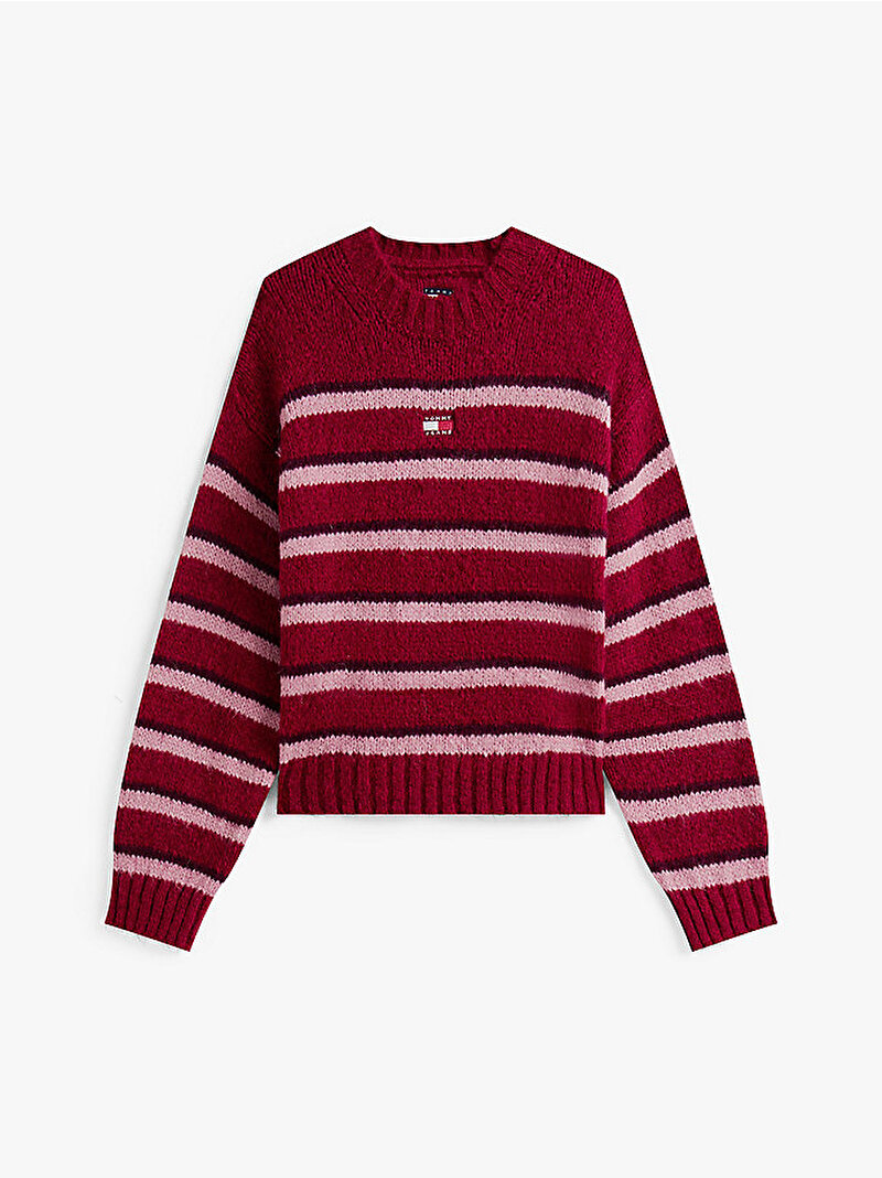 Kadın TJW Badge Stripe Hırka Kırmızı DW0DW21679XJP