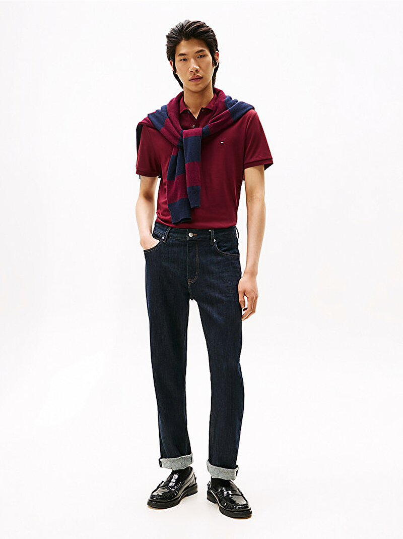 Erkek Liquid Cotton Regular Polo T-shirt Kırmızı MW0MW39994VLP