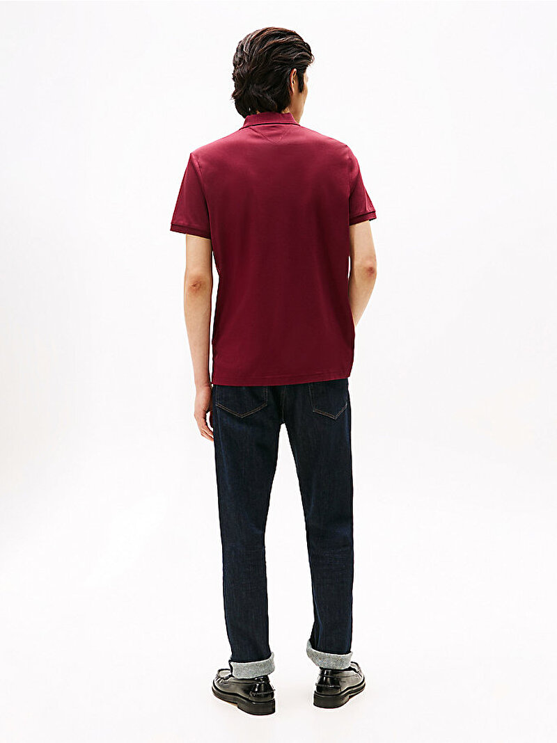 Erkek Liquid Cotton Regular Polo T-shirt Kırmızı MW0MW39994VLP