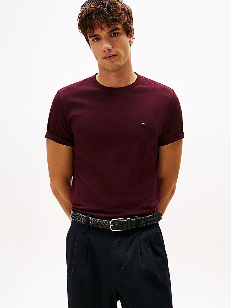 Erkek Essential Stack Graphic T-shirt Kırmızı MW0MW39995XIH