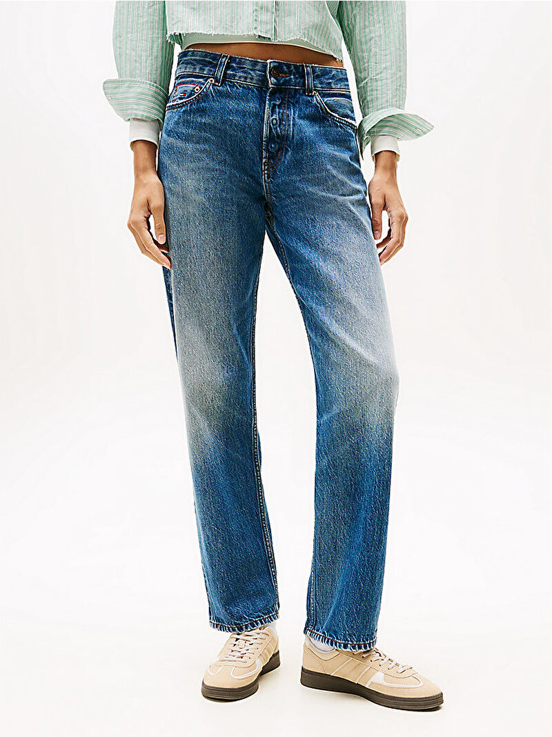 Kadın Kira Slim Straight Jean Pantolon Lacivert DW0DW221511BK