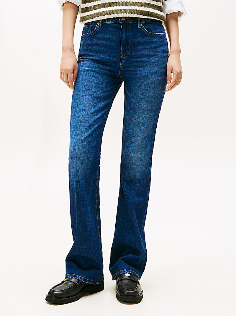Kadın Denim New Doreen Bootcut Jean Pantolon Lacivert WW0WW467291BJ
