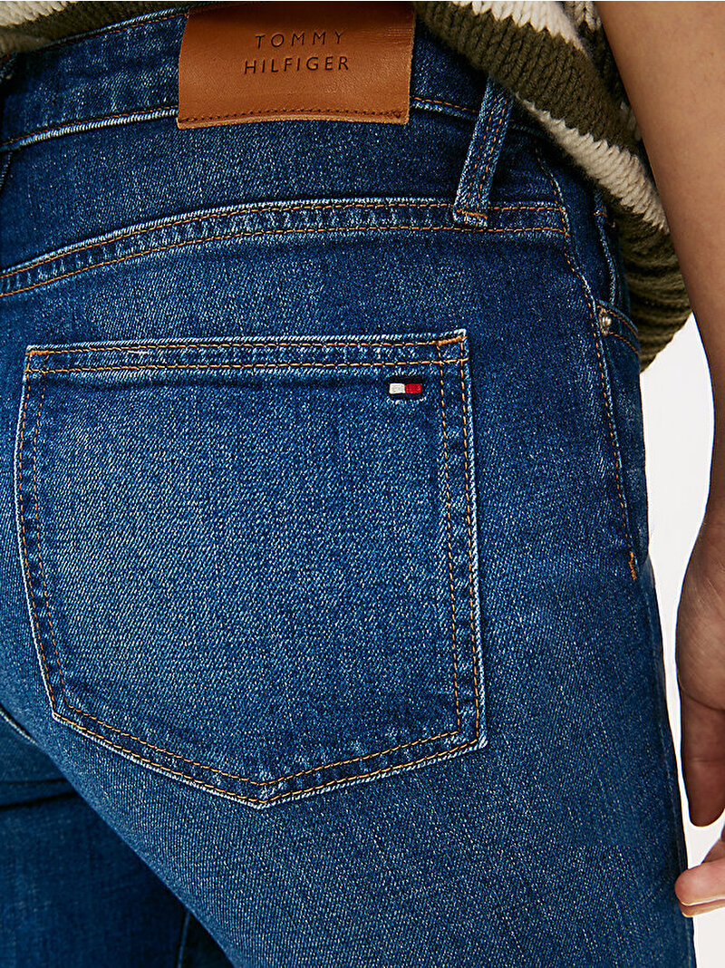 Kadın Denim New Doreen Bootcut Jean Pantolon Lacivert WW0WW467291BJ