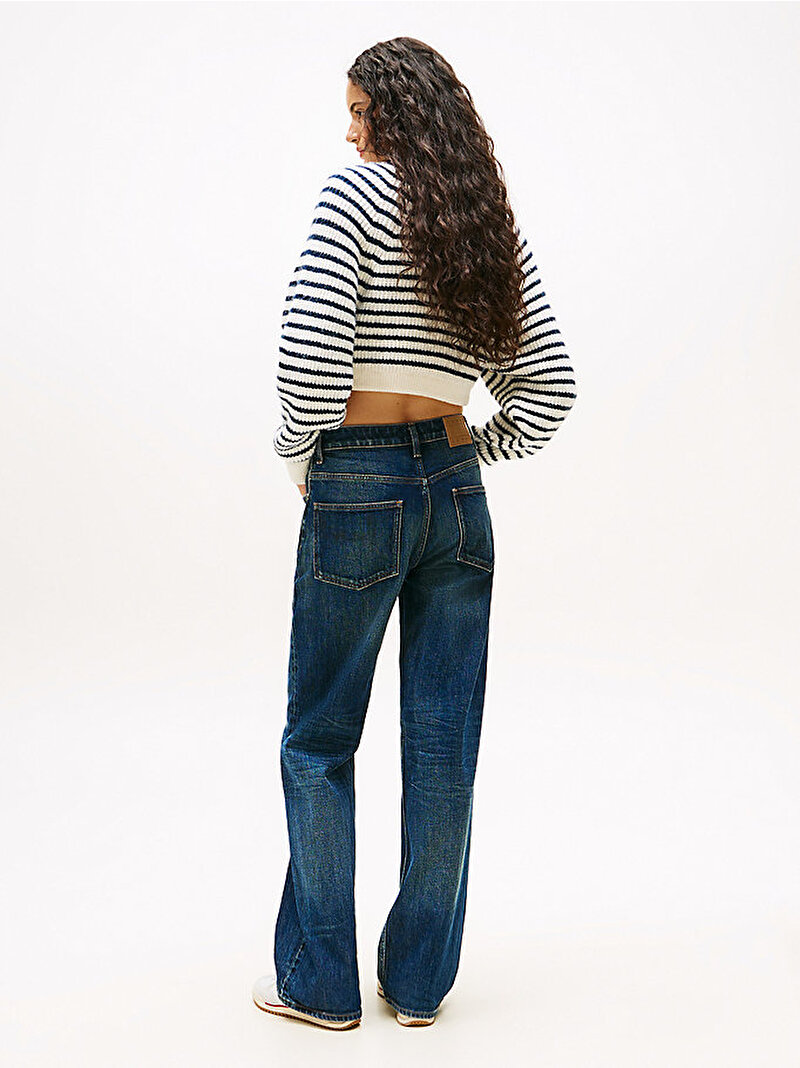 Kadın Mia Relaxed Straight Jean Pantolon Lacivert DW0DW221341BK