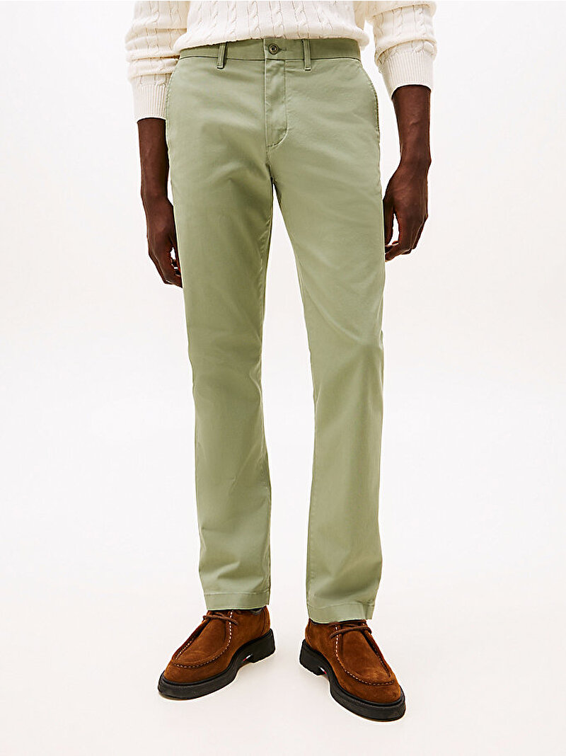 Erkek Chino Denton Pantolon Yeşil MW0MW25964PMM