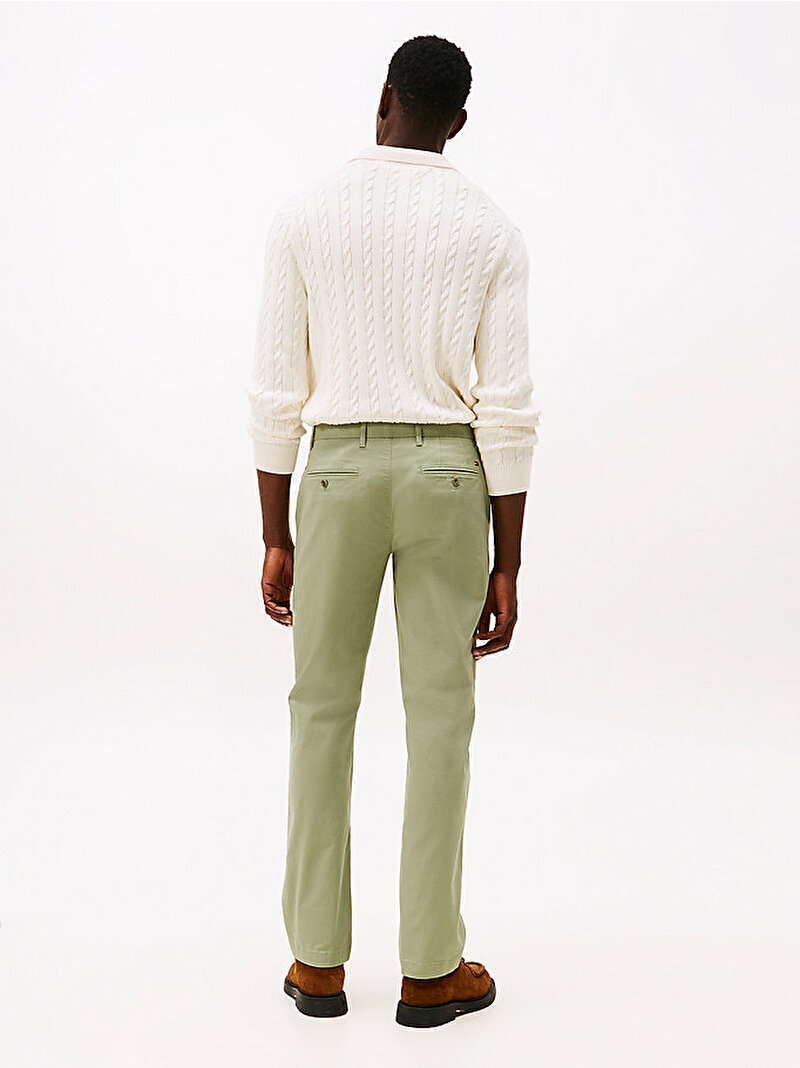 Erkek Chino Denton Pantolon Yeşil MW0MW25964PMM