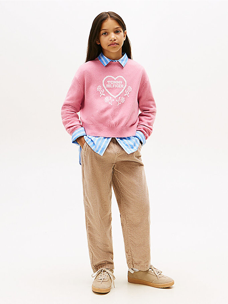 Kız Çocuk Pull On Corduroy Pantolon Bej  KG0KG08818GUQ