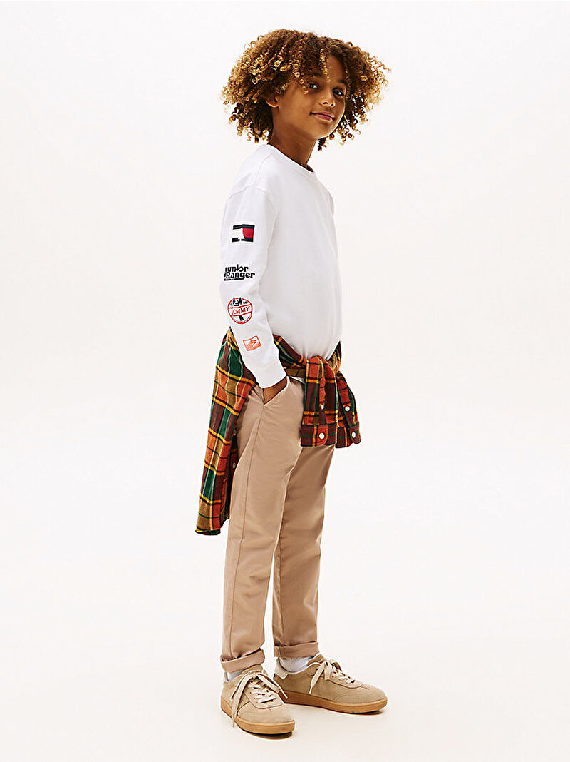 Erkek Çocuk Camp Tommy Multi T-shirt Beyaz  KB0KB09935YBR