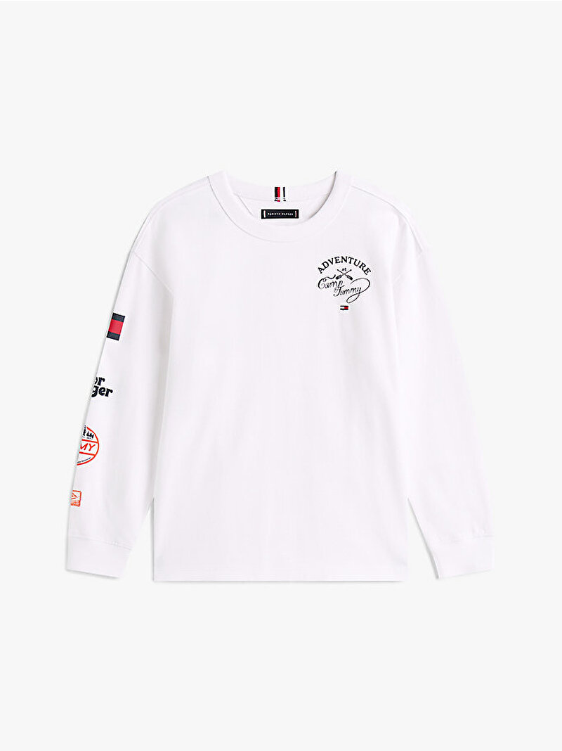Erkek Çocuk Camp Tommy Multi T-shirt Beyaz  KB0KB09935YBR