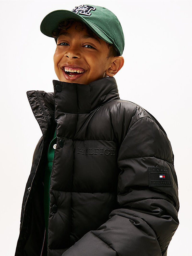 Erkek Çocuk Matt and Shine Puffer Mont Siyah KB0KB10093BDS