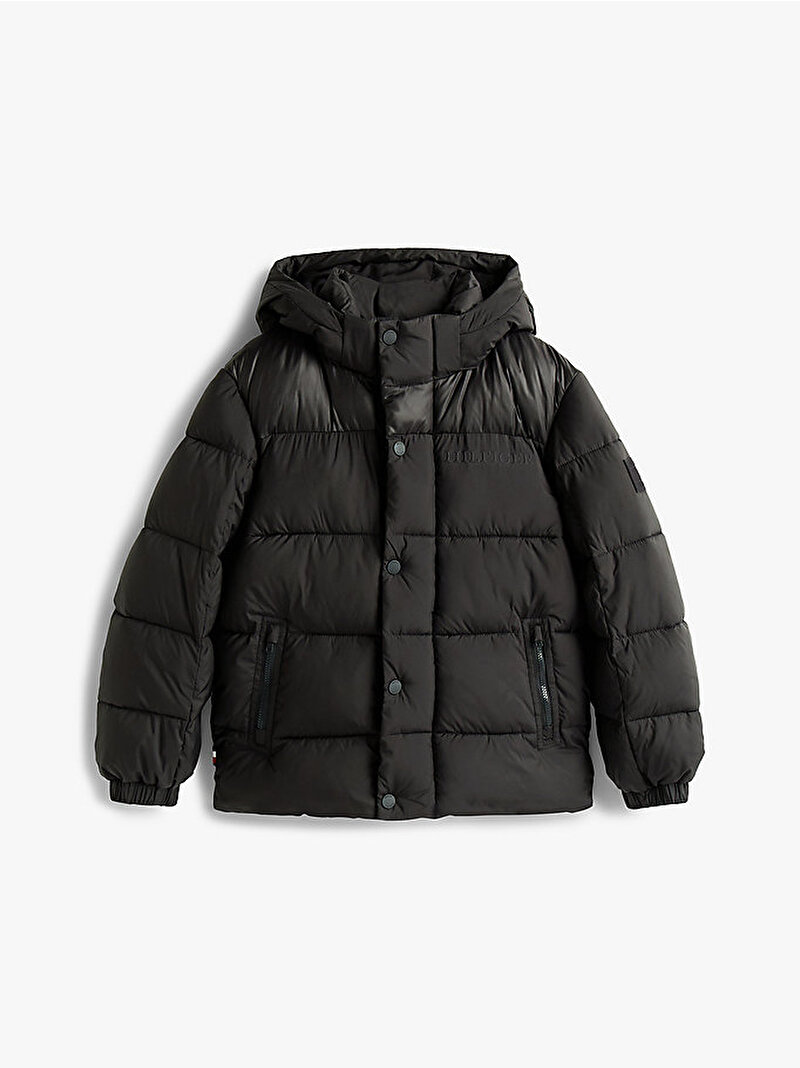 Erkek Çocuk Matt and Shine Puffer Mont Siyah KB0KB10093BDS