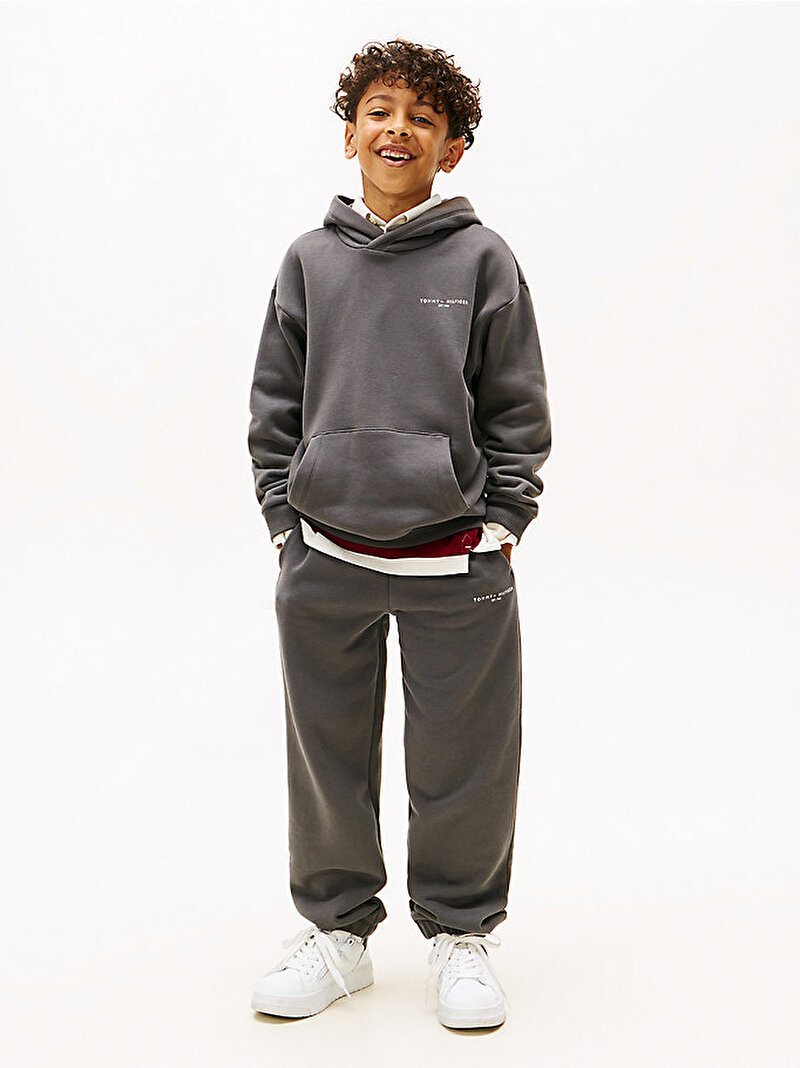 Çocuk Unisex Mini Corp Hoodie Siyah KS0KS00660PT2