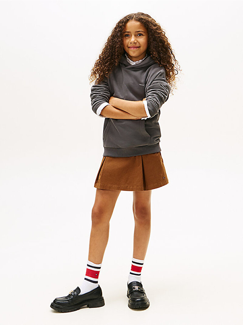 Çocuk Unisex Mini Corp Hoodie Siyah KS0KS00660PT2