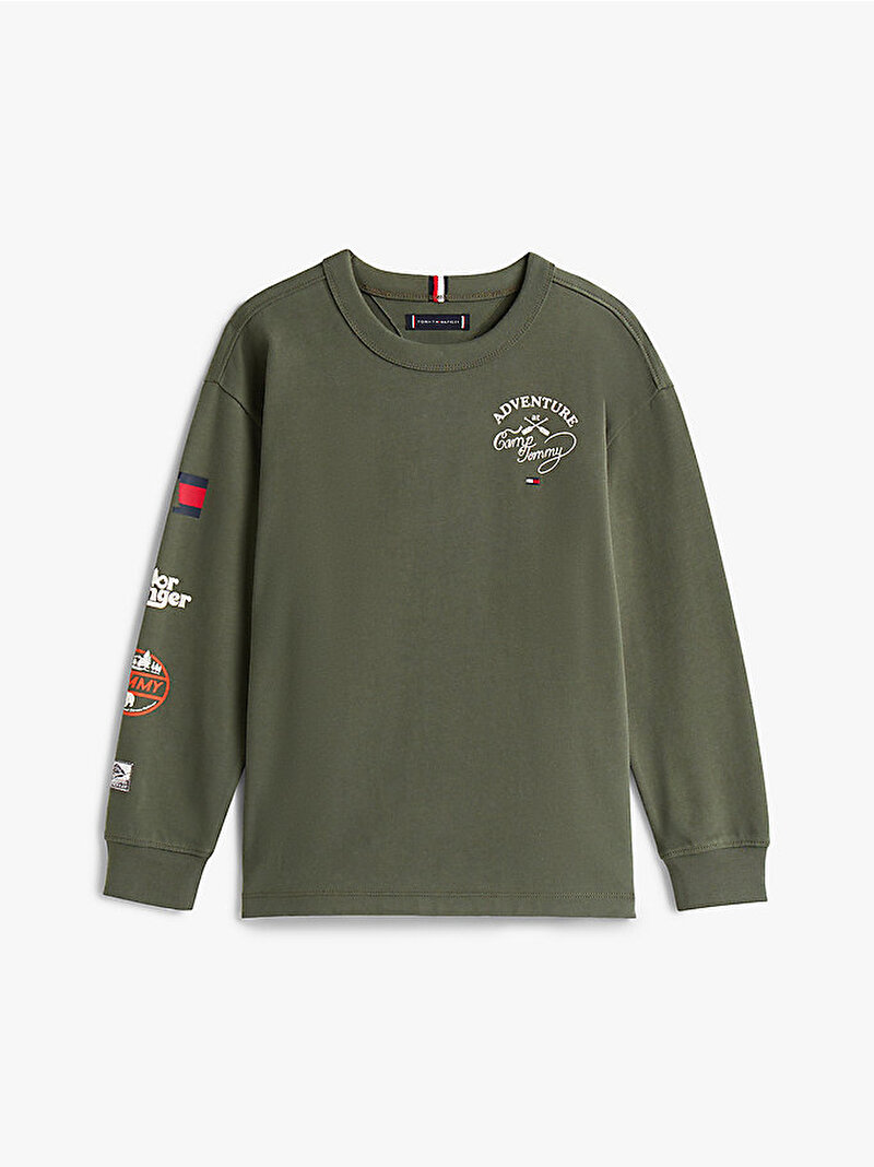 Erkek Çocuk Camp Tommy Multi T-shirt Yeşil KB0KB09935MRH