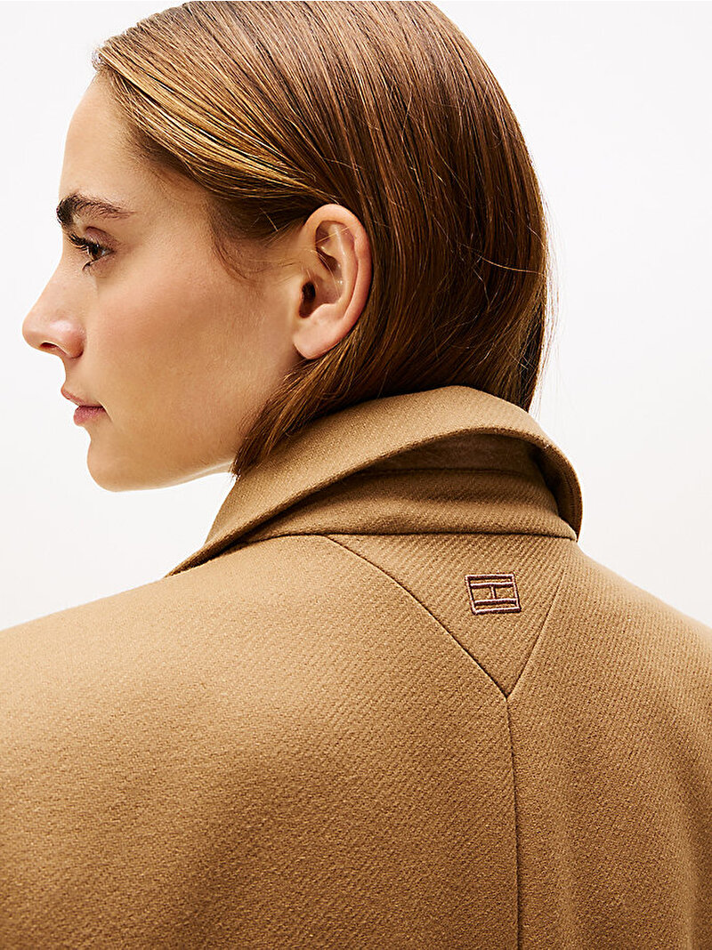 Kadın Classic Wool Regular Kaban Bej  WW0WW47445GWE