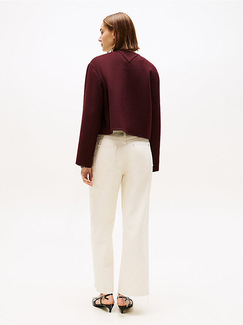 Kadın Wool Blend Regular Ceket Kırmızı WW0WW47446XIH