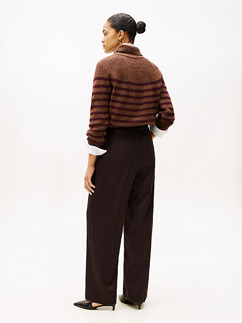 Kadın Timeless Wool Loose Pantolon Kırmızı WW0WW48362XIH