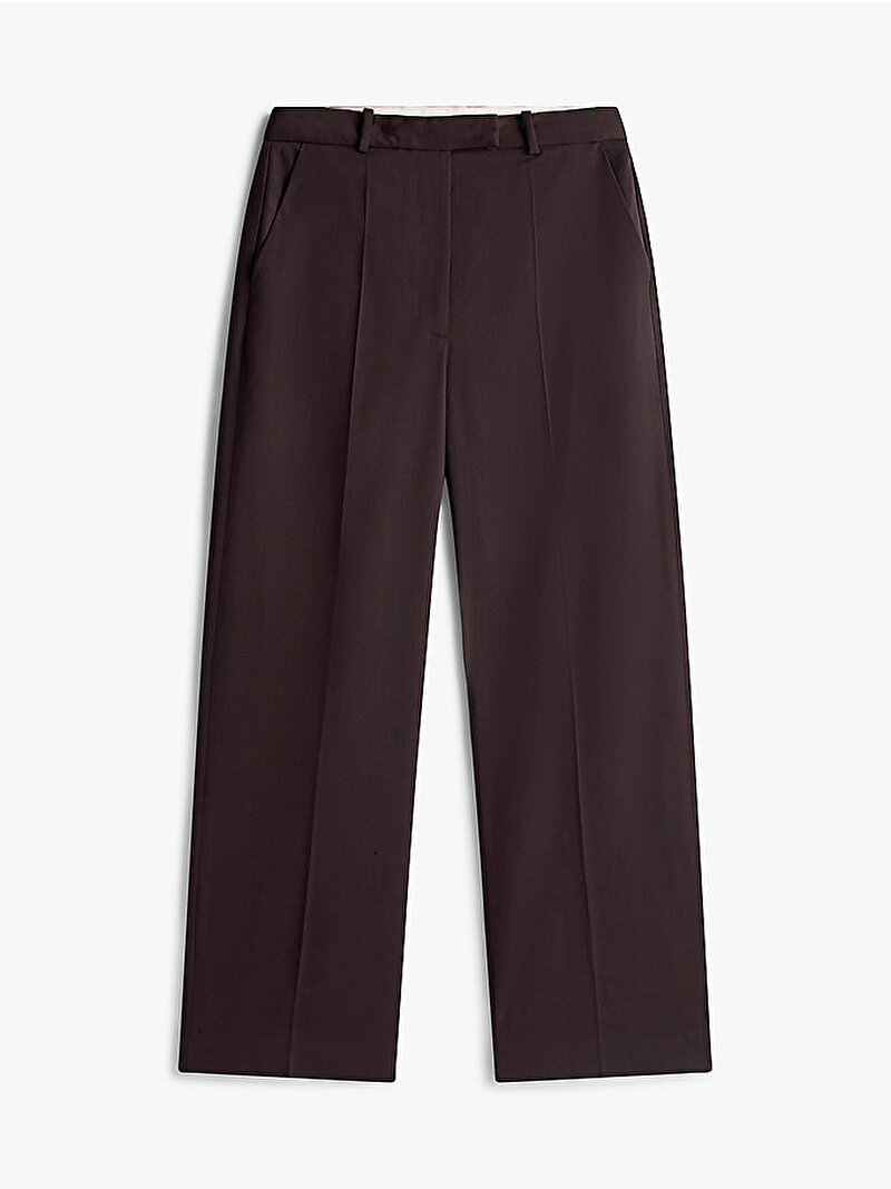 Kadın Timeless Wool Loose Pantolon Kırmızı WW0WW48362XIH