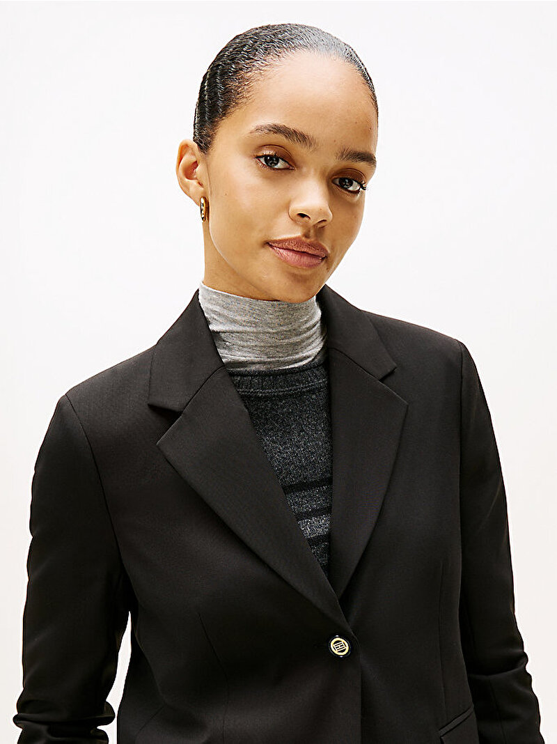 Kadın Timeless Wool Blazer Siyah WW0WW46662BDS