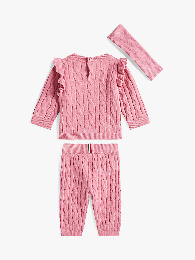 Bebek Saç Bandı Eşofman Takımı Set Pembe  KN0KN02087THC