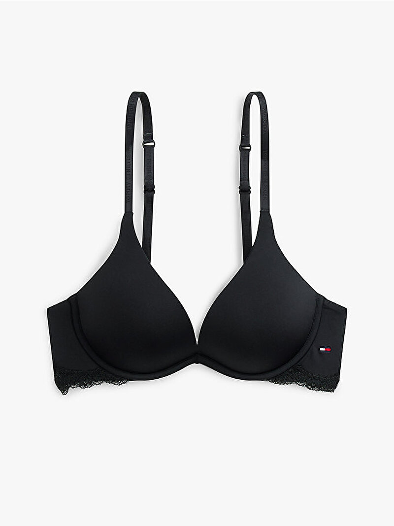 Kadın Plunge Push Up Sütyen Siyah UW0UW06051BDS