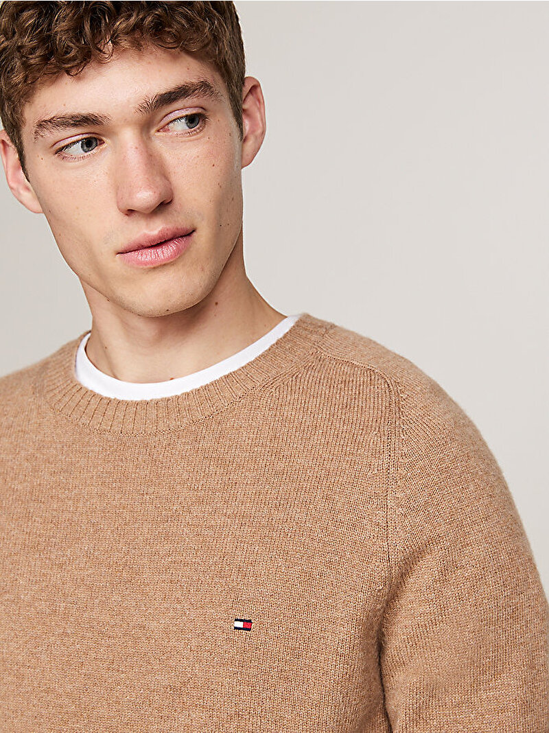 Erkek Crewneck Kazak Bej  MW0MW36535RFG