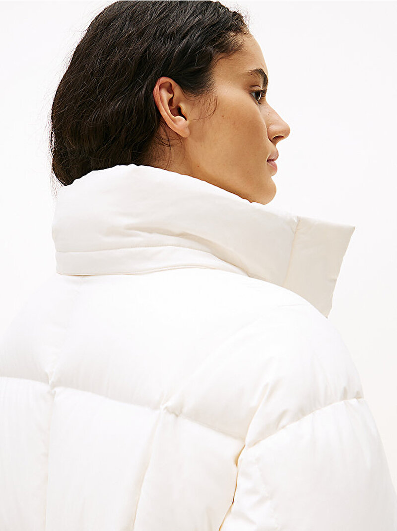 Kadın TJW Alaska Grid Puffer Mont Beyaz  DW0DW21977YBH