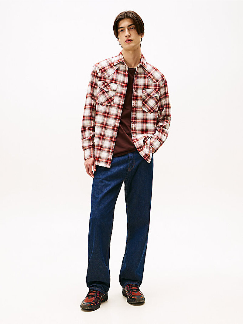 Erkek TJM Regular Western Gömlek Çok renkli DM0DM22019SZZ