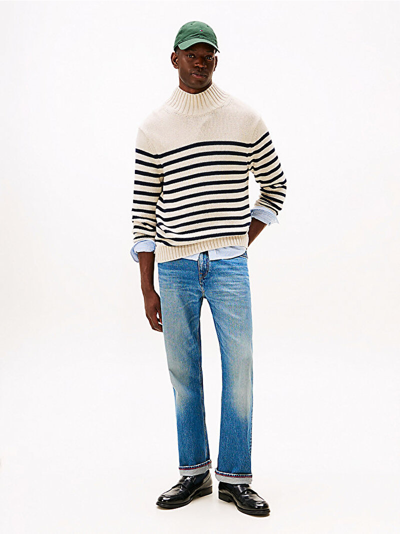 Erkek Breton Cotton Stripe Kazak Çok renkli MW0MW413200BP