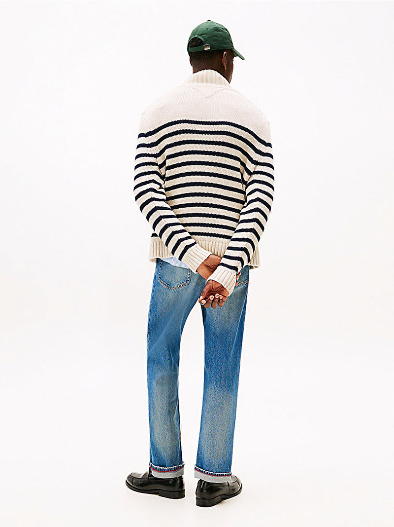 Erkek Breton Cotton Stripe Kazak Çok renkli MW0MW413200BP