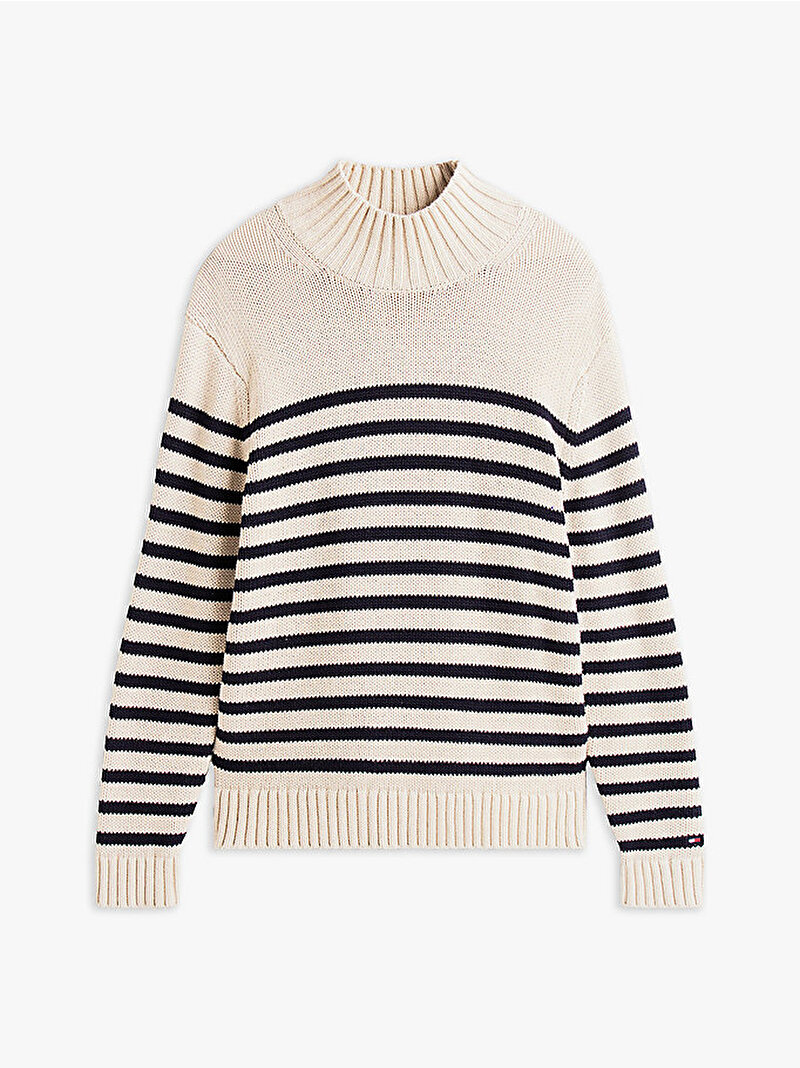 Erkek Breton Cotton Stripe Kazak Çok renkli MW0MW413200BP
