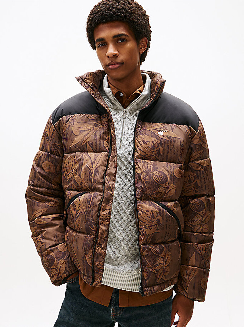 Erkek TJM Vail Puffer Mont Kahverengi DM0DM22037GVP