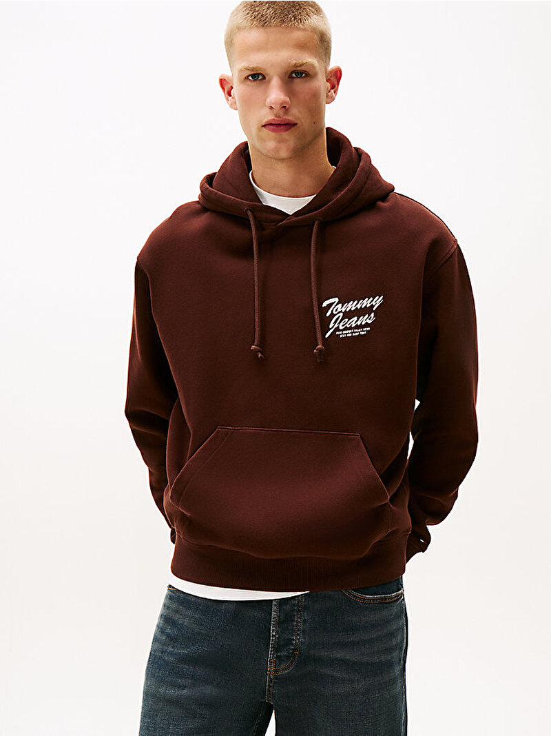 Erkek TJM Relax Novelty Sweatshirt Kahverengi DM0DM22088GS7