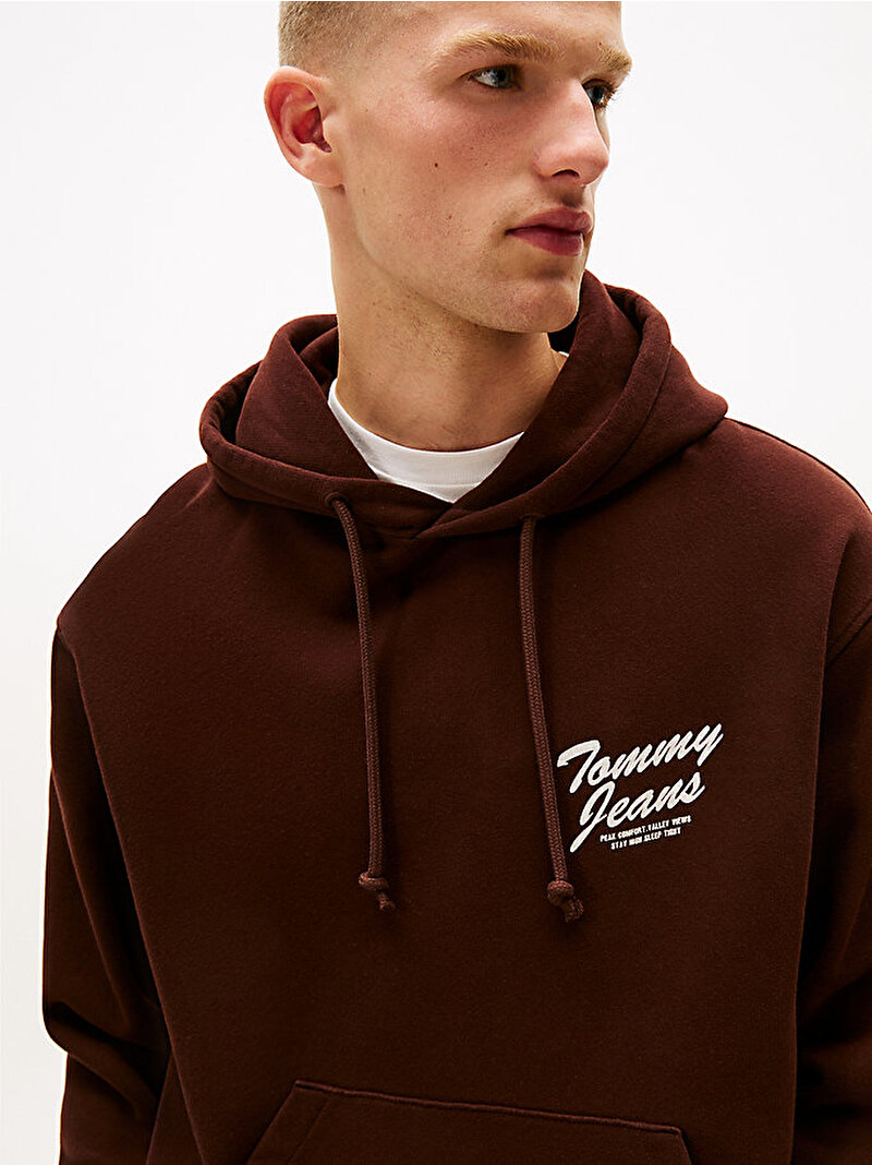 Erkek TJM Relax Novelty Sweatshirt Kahverengi DM0DM22088GS7