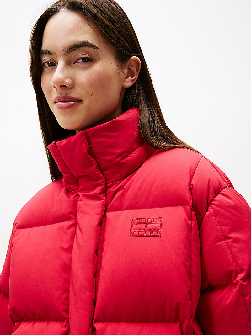 Kadın TJW Alaska Grid Down Puffer Mont Kırmızı DW0DW21623XJP